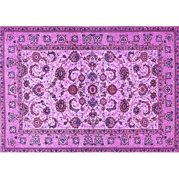 Ahgly Company Indoor Rectangle Persian Purple Traditional Area Rugs, 3' x 5'