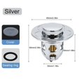 thumbnail image 3 of Under 10 Kitchen Cleaning Supplies 2PC Washbasin Electroplating Drainer Bouncing Core Washbasin Pool Basin Copper Core Push Type Bouncing Core Leaking Plug, 3 of 7