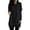 Black, variant on ZDNIXIAN Womens Long Sleeve Shirts ,Solid Crew Neck Casual Shirts with Side Pockets, Loose Fit Soft Tunic Blouse, Fashion Basic Long Length Pullover