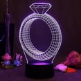 thumbnail image 1 of Valentine's Day Love Rose Flower Department 3d Small Night Lamp Creative Acrylic Led Visual Atmosphere Small Table Lamp, 1 of 1