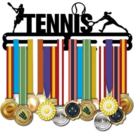 

Tennis Medal Hanger Display Competition Medal Holder Iron Sports Medals Display Frame Iron Medal Hook for Competition Medal Holder Display Wall Hanging Athlete Gift