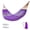 Purple255*130cm, variant on Hammock with Ice Silk Mesh for Outdoor Camping, Anti-Roll Curved Spreader Bar Swing, Breathable Travel Lounger for Backyard or Beach