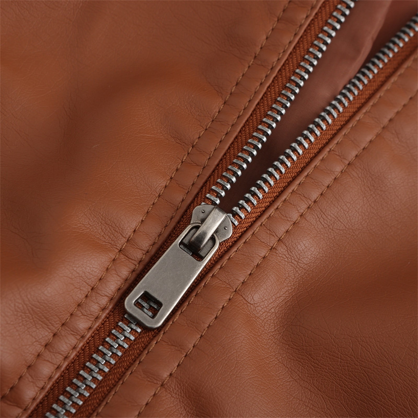 Leather Jacket Women 2024 Fall Women's Faux Leather Blazer Jacket Vegan Leather Coat for Women Relaxed-fit Bomber Jacket Women Outerwear Jackets & Coats