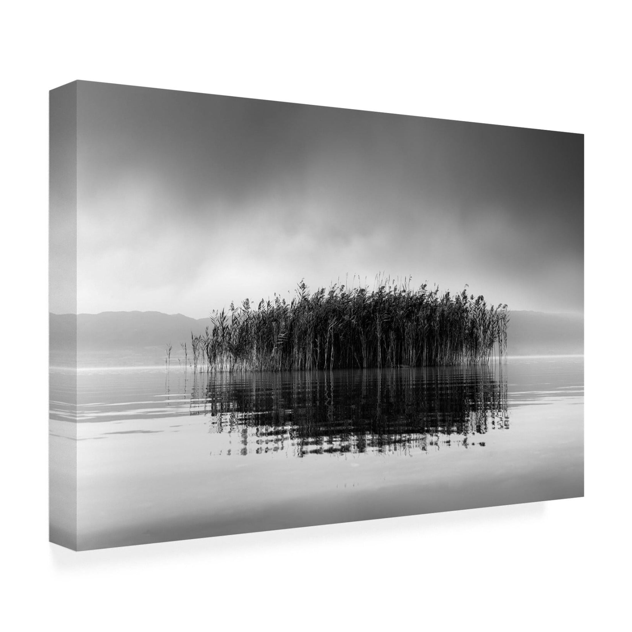 Canvas Wall Art - George Digalakis 'Lake Volvi Vii' Wall Art for Living Room, Bedroom, or Office Décor by Trademark Fine Art - 32 x 22 Inches