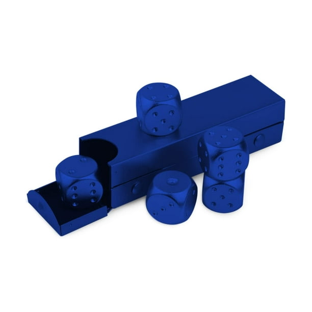 Juego Dice DS. Estilo distintivo: aleación de aluminio de 16 mm, 5 unidades con funda