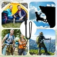 thumbnail image 6 of Portable Braided Lanyard for Outdoor Activities Heavy Duty Paracords Lanyard with Buckle Strong Hanging Rope for Keychain Necklace ID Card Badge Holder Whistles Strap -Black, 6 of 8