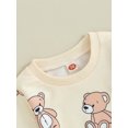 thumbnail image 5 of Liacowi Baby 2 Piece Spring Outfit Cute Cartoon Bear Print Long Sleeve Sweatshirt and Pants Set for Newborn Infant Fall Clothes, 5 of 8