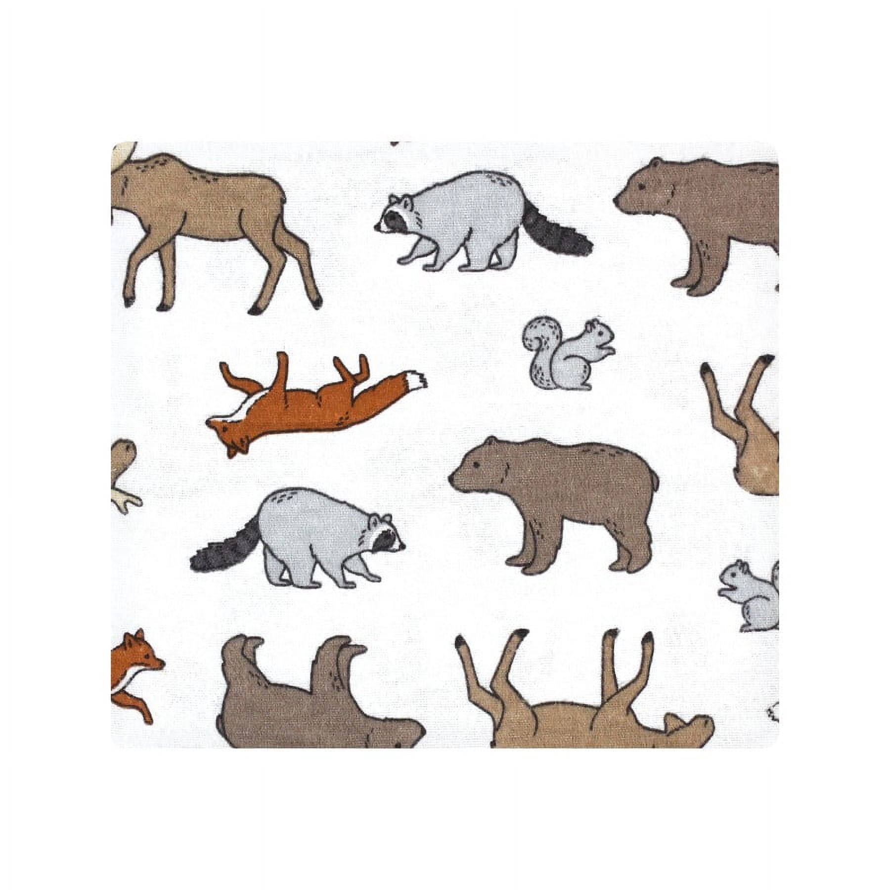 Hudson Baby Infant Boy Cotton Rich Flannel Receiving Blankets, Animal Adventure, One Size