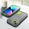 thumbnail image 3 of iPhone 13 Case - TECH CIRCLE [3-in-1] Protective Kickstand Rugged Hard Cover Case for Apple iPhone 13 (6.1 Inch) 2021 Release, Gray+Green, 3 of 7
