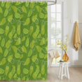 thumbnail image 4 of Fabric Shower Curtain, Summer Abstract Hand Drawn Green Avocado Shower Curtains with 12 Hooks Waterproof Machine Washable Bath Curtains for Bathroom,36 x 78in, 4 of 6
