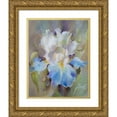 thumbnail image 1 of Zareckaya, Tatiana 15x18 Gold Ornate Wood Framed with Double Matting Museum Art Print Titled - Blue Iris, 1 of 4