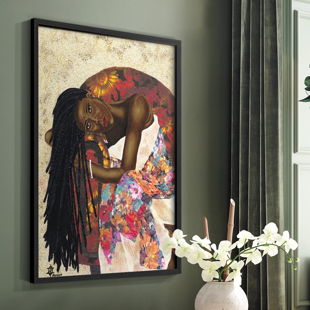 Woman Strong III Framed Print - Solid Wood in Single Picture Frame Solid Wood 2 Framed Print