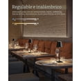 thumbnail image 3 of Paquete de 2 lámparas de mesa inalámbricas, lámparas de escritorio LED portátiles, funciona con batería de 5000 mAh, atenuación continua de 3 colores, para restaurante, dormitorio, campamento al, 3 of 9
