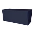 thumbnail image 1 of LA Linen TCpop-fit-96x30x30-NavyP72 2.77 lbs Polyester Poplin Fitted Tablecloth, Navy, 1 of 1