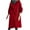 Red, variant on TKLPEHG Long Trench Coat for Women Hooded Windproof Overcoat Fashion Button Shacket Outerwear Working Outdoor Outerwear (Navy,M)
