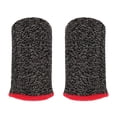 thumbnail image 1 of Finger 24-Stitch Mobile Game Cover Anti-Sweat Anti-Skid ( ) Black Red 2pcs JShteea El nuevo, 1 of 9