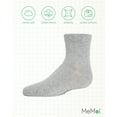 thumbnail image 6 of MeMoi Unisex Basics Kids Cotton Blend Ankle Socks - Girls - Female, 12, Light Gray, 6 of 8