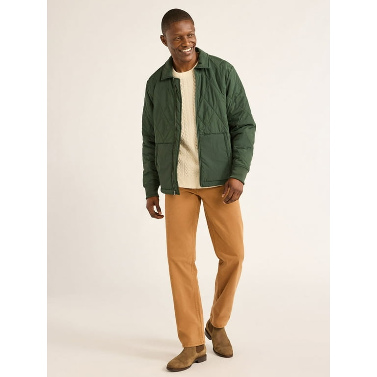 Assembly Quilted Bomber Jacket Lightweight Coat