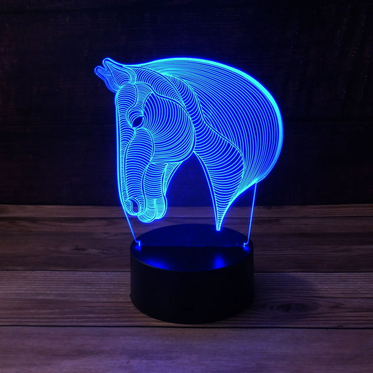 Horse 3d lamp deals