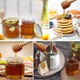 thumbnail image 6 of 101 Pcs 1.5oz Hexagonal Glass Honey Jar Set with Golden Lids Bee Charms Wooden Dippers Thank-You Tags for Wedding Favors Baby Shower Guest Gifts, 6 of 11
