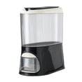 thumbnail image 4 of Contenedor de arroz transparente, contenedor de cereales, cubo para granos con tapa extraíble, seco negro, 4 of 9
