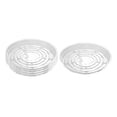 thumbnail image 5 of Lot de 5 Soucoupes de Plantes en Plastique Transparent Plateau Rond pour Plantes Intérieur & Extérieur 10 Pouces, 5 of 5
