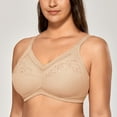 thumbnail image 2 of DELIMIRA Women's Mastectomy Pockets Bra Wireless Post-Surgery Plus Size cotton Sleep bralette, 2 of 3