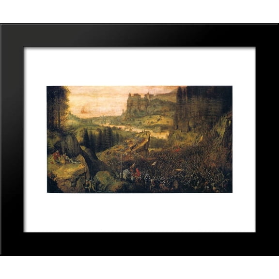The Suicide of Saul 20x24 Framed Art Print by Pieter Bruegel the Elder