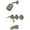 Brushed Nickel, variant on Kingston Brass KB8237NFL NuWave French Triple-Handle Tub and Shower Faucet, Brushed Brass