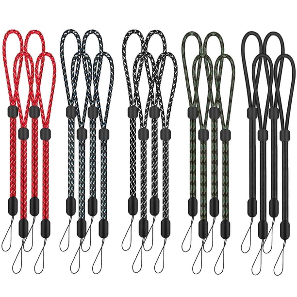 Hukado Paquete De 20 Correas De Muñeca De Nailon Ajustables De 9,5 Pulgadas Cordón Para Llavero Para Funda De Teléfono Celular Airpods Pro 2 2022 Llave De Cámara Unidad Usb Gopro Guante De Esquí Cordó
