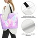 thumbnail image 3 of Disketp Purple Sparkling Butterfly Bolsa Tote Estampada para Mujer, Bolso de Hombro y de Mano para Compras y Viajes, 3 of 8