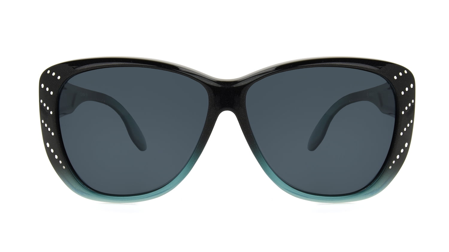 Solar Shield Dioptics Cat Eye Teal Sunglass