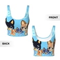 thumbnail image 5 of Lsque Bluey Printed Women'S Sports Bra, Compression, Moisture Wicking, High-Impact Sports Bra For Women,Supportive sports bra-XX-Large, 5 of 9