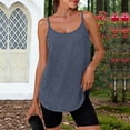 thumbnail image 2 of DAFPZW Women's Workout Tank Tops Spaghetti Strap Sleeveless Scoop Neck Athletic Racerback Camisole Tops Gym Yoga Summer Shirts, 2 of 6