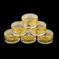 thumbnail image 3 of 50pcs Empty Round Makeup Jar Pot Travel Cream container nail Powder Cosmetic Container Case Yellow, 3 of 6