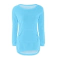 thumbnail image 4 of LNMQLPDBS Baby Tees Y2k Tops for Teens Trendy Girls Tops Size 8 Tie Dye Shirt Long Sleeve Uniform Shirts for Girls White Undershirt 18 Months Girl, Blue 13-14 Years, 4 of 5