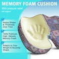 thumbnail image 5 of Premium Gel & Memory Foam Seat Cushion–Doctor Recommended Office Chair Cushion,Car Seat Cushion–Chair Cushions for Back & Sciatica Pain Relief–Seat Cushions for Office & Desk, 5 of 6
