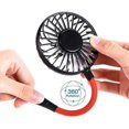thumbnail image 1 of Ventilador personal portátil, mini ventilador de cuello USB manos libres Ventilador de escritorio con banda para el cuello portátil recargable con XianweiShao 8390613918123, 1 of 1