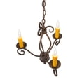 thumbnail image 4 of Meyda Tiffany 148750 Sienna 3 Light 18" Wide Taper Candle Multi Light Pendant, 4 of 6