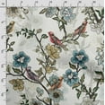 thumbnail image 3 of Soimoi Birds Print,Cotton Cambric, Quilting Fabric Sold by The Yard 42 Inch Wide, Medium Weight Cotton Fabric, SewingSupplies,Blue, 3 of 5