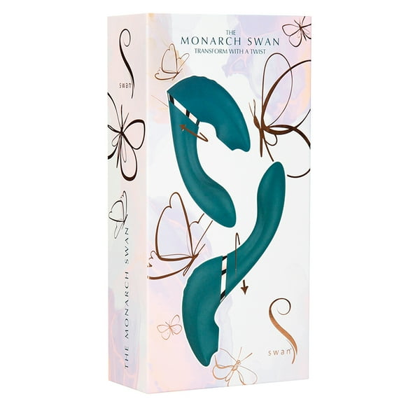 Swan The Monarch Suction Vibrator, Teal