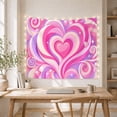 thumbnail image 5 of Heart Constructed Thick with Swirling Stripes Spiral Inward, Mystical Fantasy for Space Lovers, Galaxy Room Decor, Valentine'S Day Gift, Tapestry Wall Hanging for Bedroom and Dorm, 5 of 7