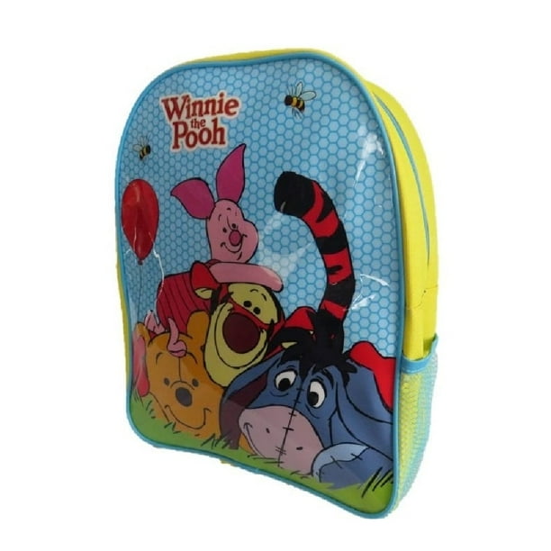 Winne The Pooh - Mochila para Niños Niñas (Amarillo/Azul)