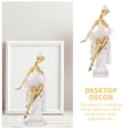 thumbnail image 5 of Masteelf Resin Ballet Girl Statue Delicate Girl Figurine Dancing Girl Statue Desktop Statue Decor, 5 of 8