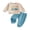Blue, variant on RUINIXCW Toddler Baby Boy Birthday Outfit Long Sleeve Sweatshirt and Pants 2Pcs
