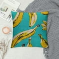 thumbnail image 2 of ONETECH Banana Pillow Covers,Decorative Throw Pillow Banana Fruit Pattern Sketch Style Pillow Cases  Outdoor Indoor Square Cushion Covers for Home Sofa Couch Blue Yellow, 2 of 5