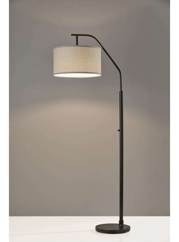 Adesso Home SL1140-01 Transitional Floor Lamp from Max Collection in Black Finish, 25.00 inches, Bronze