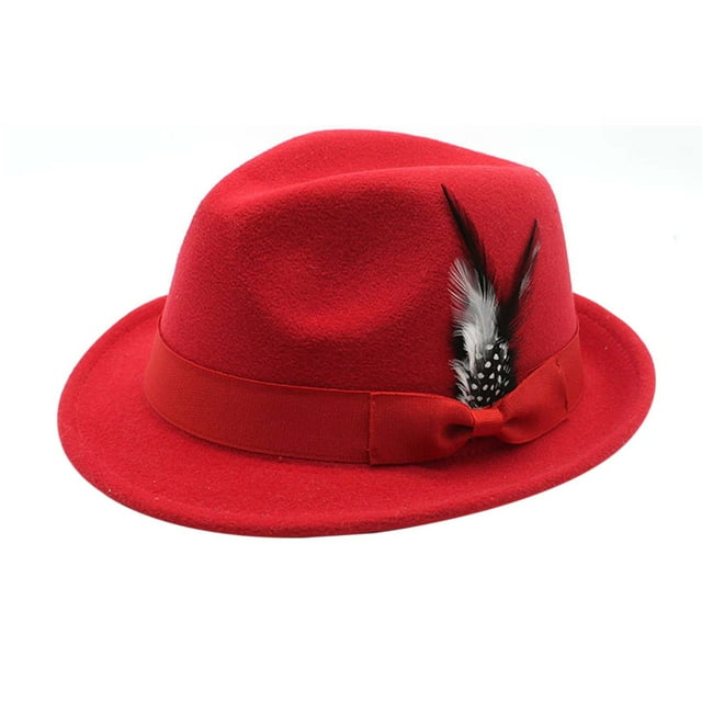 German Hat Traditional Summer Hat Fedora with Feather for Fish Hat Parties & Straw Hat Gentlemen Outdoor Events