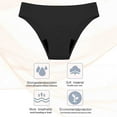 thumbnail image 6 of New & Trending NMMUED Bikini Bottoms for Women, Full Coverage Bikini Bottom, Swimsuit Bottoms for Women, Women Beach Fashion, Bathing Suit Bottoms for Women, Black 3XL, 6 of 8