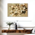 thumbnail image 3 of Elephant Stock Magnolia Simplicity Wall Art - Horizontal Canvas Wall Art - Living Room Wall Decor - Floral And Botanical Canvas - Gray And Beige Decor By Silvia Vassileva - 36" x 24", 3 of 8
